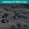 Patio Table Chair Cover Heavy Duty 600D UV Resistant Waterproof Snow Protection for Outdoor Furniture Rectangular Dining Table 4