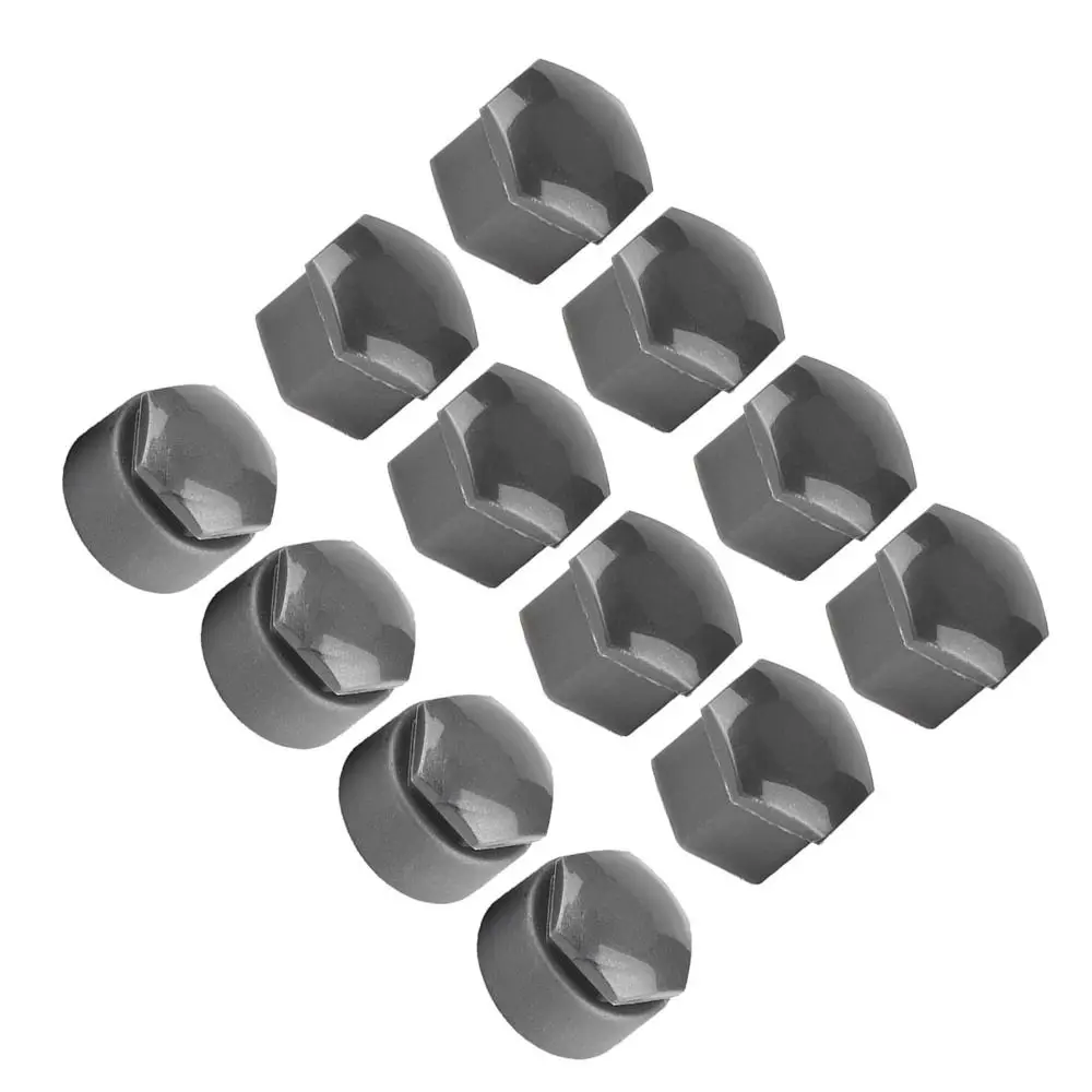 20 PCS Gray Protective Lug Nut Covers with Removal Tool - 17mm Dust Caps