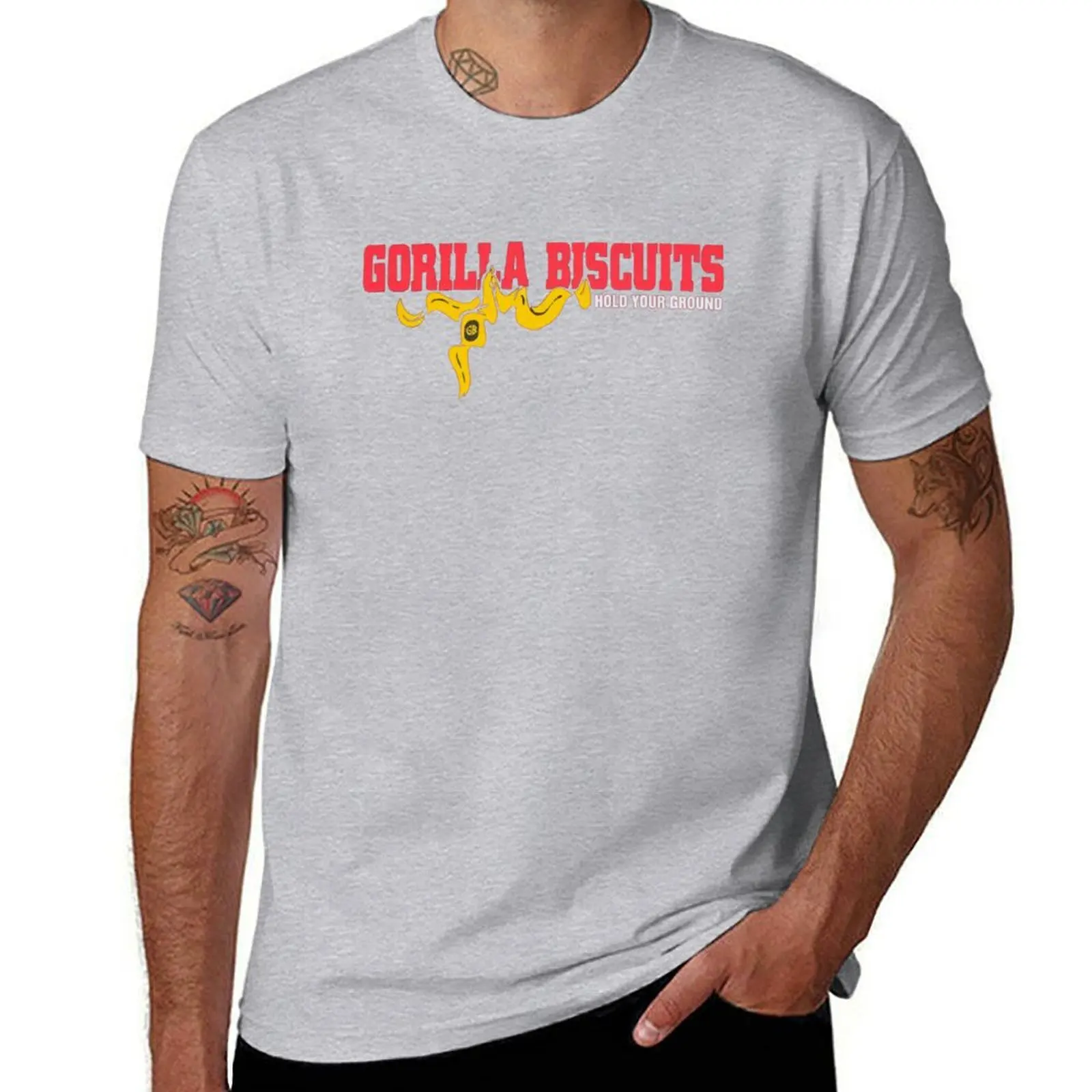 Gorilla Biscuits Hold Your Ground T-Shirt Summer Top Summer Tops Sports Fans T Shirt For Men