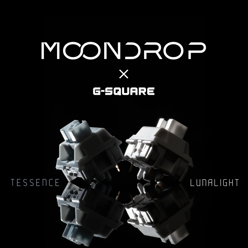 Moondrop-x G-square Interruptores Mecânicos do Teclado Interruptores Mecânicos Luz Linear Lunar Tátil