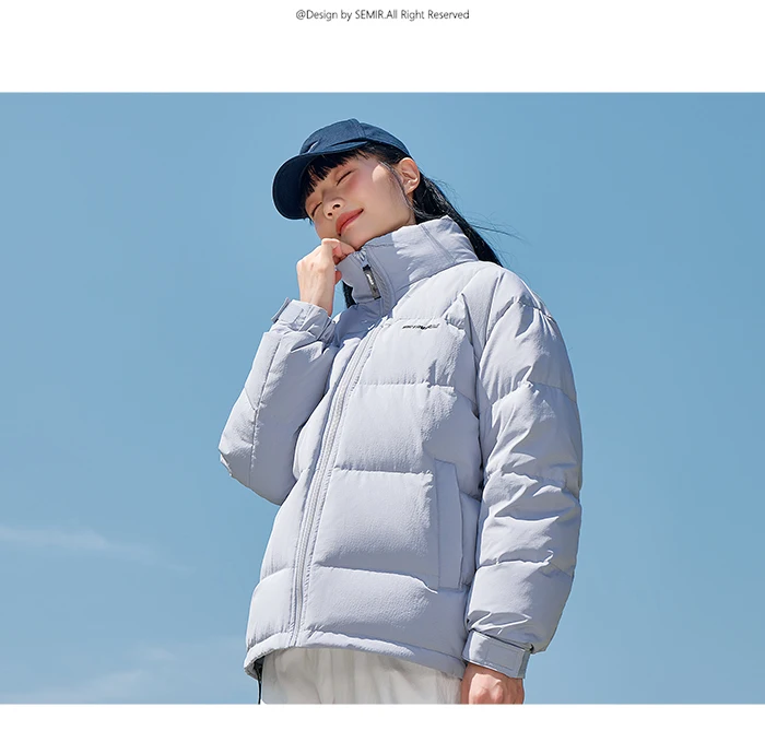Down Jacket Winter New Three-Proof Top Contrasted Color Versatile Genderless Texture Jacket