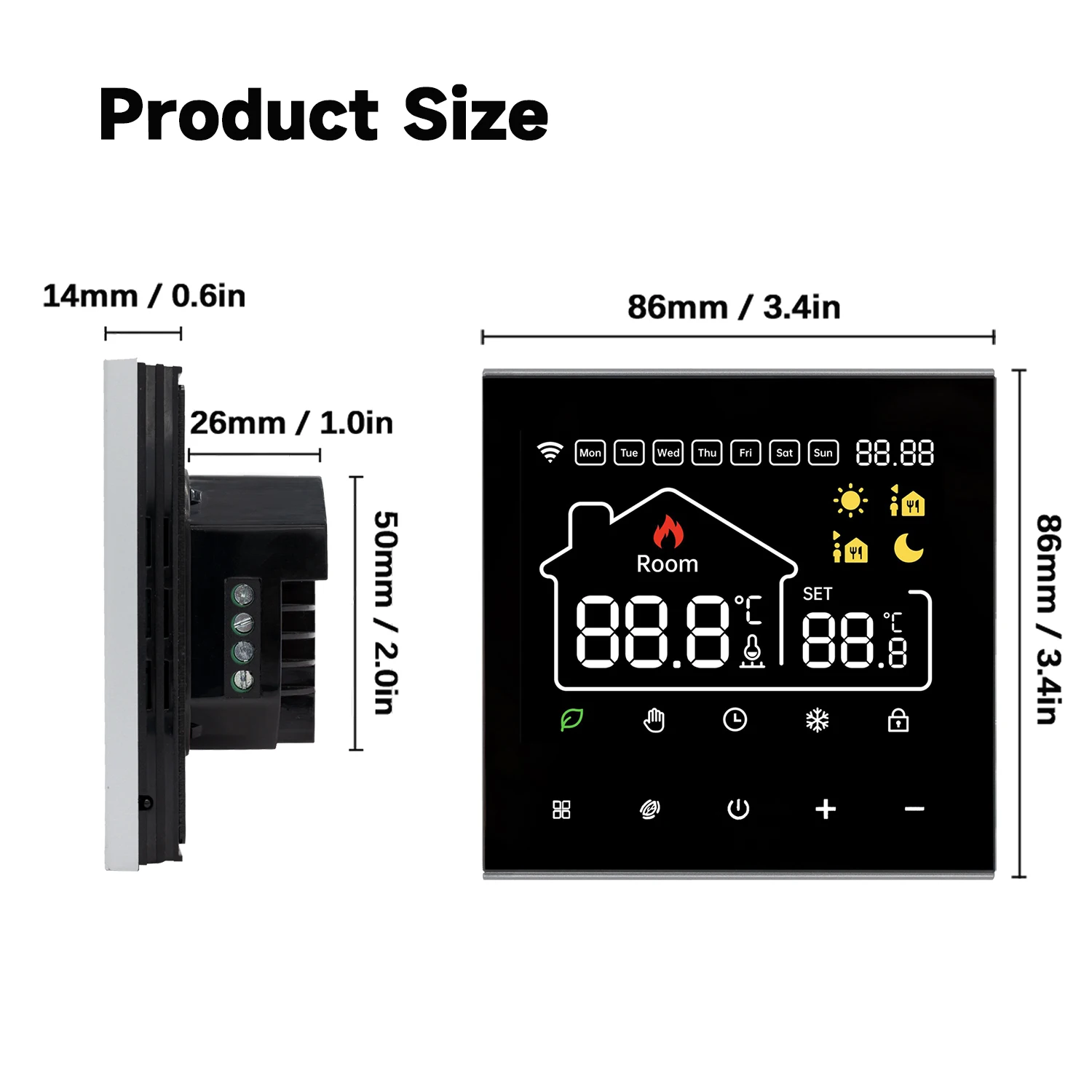 Smart Thermostat Tuya WiFi Electric Heating Water Gas Boiler Temperature Controller Work With Alexa Google Home Alice