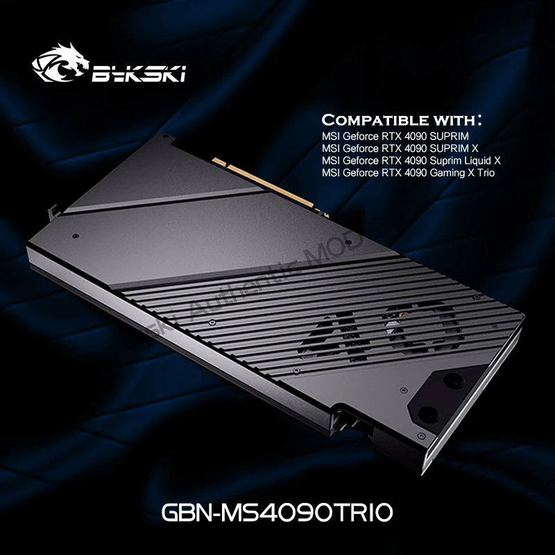Granzon Gbn-Ms4090Trio Full Armor Gpu Block Per Msi Rtx 4090 Suprim X / Rtx4090 Gaming X Trio 24G ,Vga Liquid Cooler System