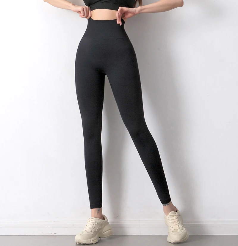 

Women Camping Entertainment High Waist Comfort Seamless Skin Lift Butt Quick Dry Pinch Fitness Yoga Leggings
