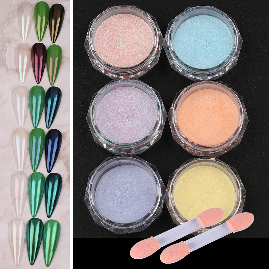 Acrylic Silicone Nail Brush 3D Carving Mirror Powder Glitter Rubbing  Painting Drawing Dotting Tools Manicure Nail Art Pen #D003