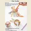 Children Steady Pick Up Wooden Sticks Board Game Color Matching Sensory Integration Training Kids Party Interactive Social Game 4