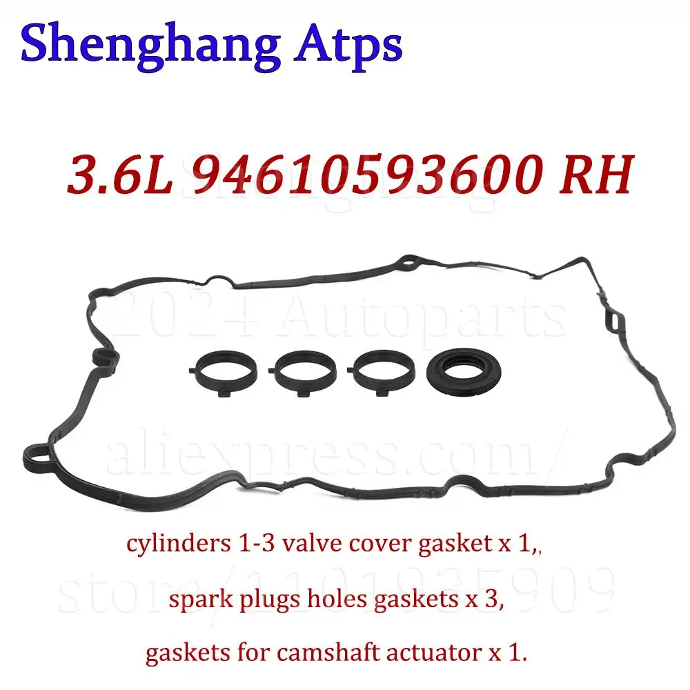 RH LH Engine Valve Cover Gasket For Porsche Panamera 3.6L 4.8L V6 V8 2010- 94610593600 94610593500 94810593601 94810593501