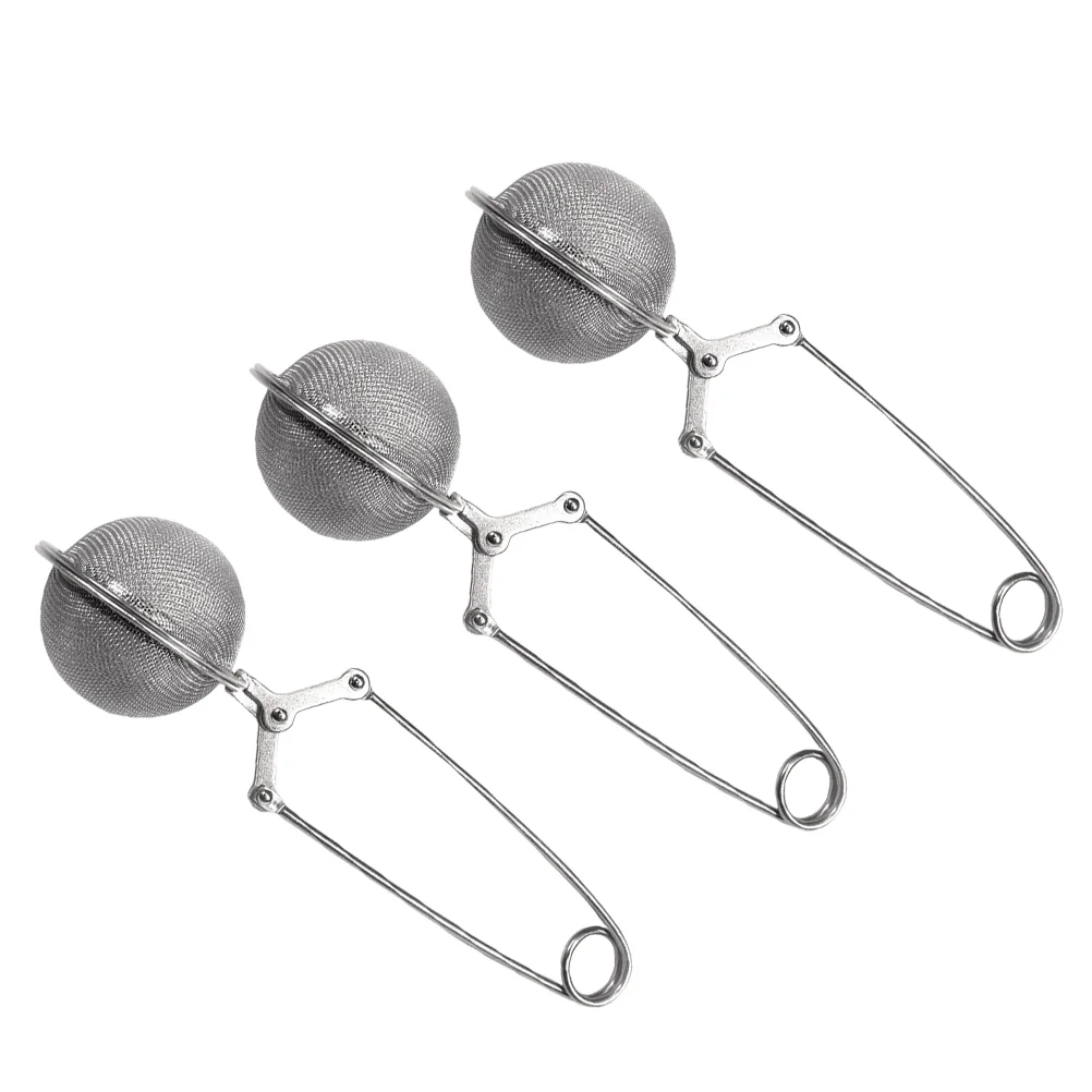 

3Pcs Household Tea Filter Balls Loose Tea Strainer Balls Convenient Tea Infuser for Office