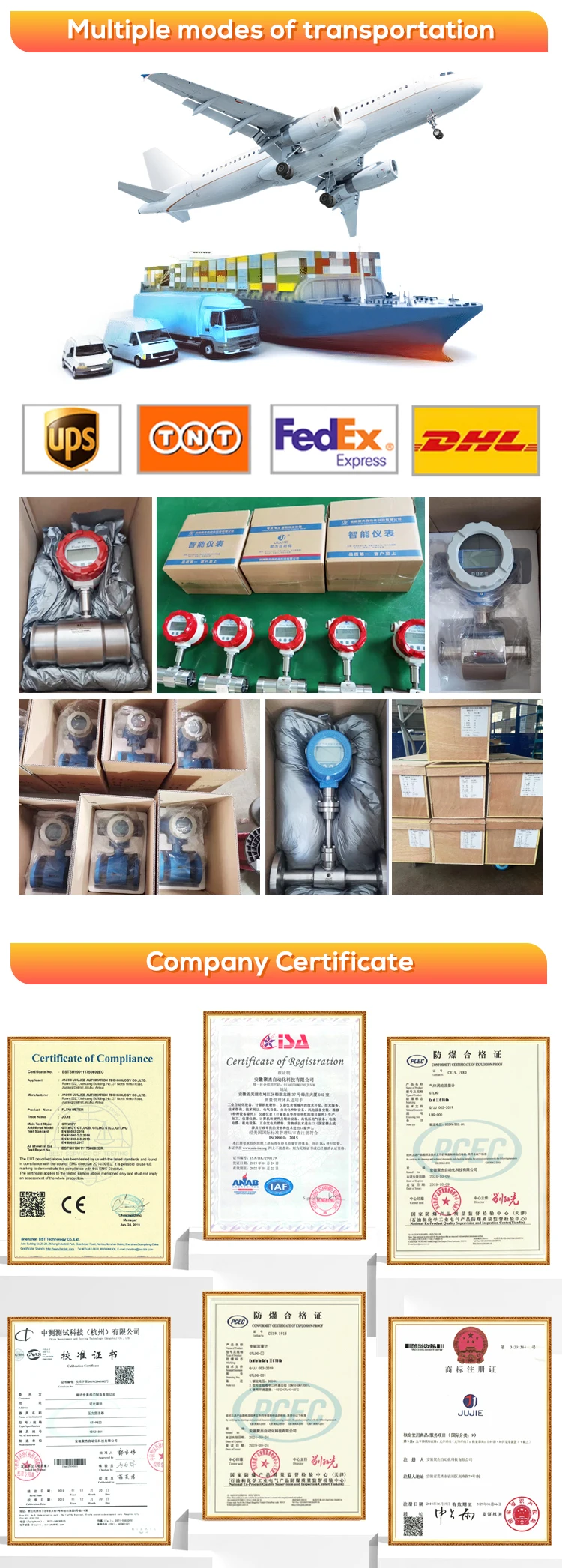 Gas Flow Meter Precession Vortex Flowmeter Natural Gas Methane Air Nitrogen Oxyg