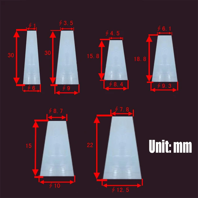 Tappi In Gomma Per Laboratorio StonyLab - Confezione Da 5 Pezzi, Foro 6mm, #6 - Foto 3