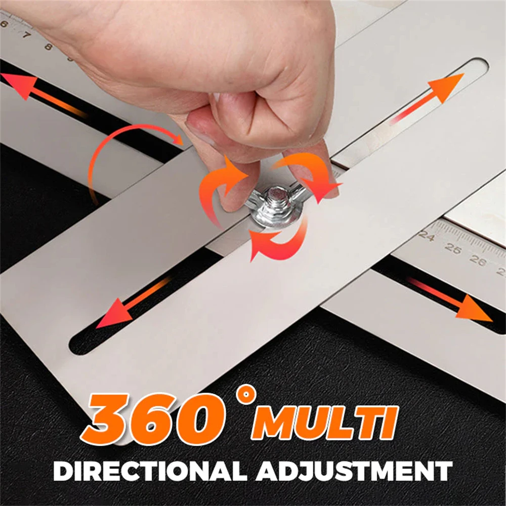 360 Degree Adjustable Universal Tile Marble Glass Ceramic Floor Drilling Hole Tools Hole Opener Locator Position Ruler Puncher
