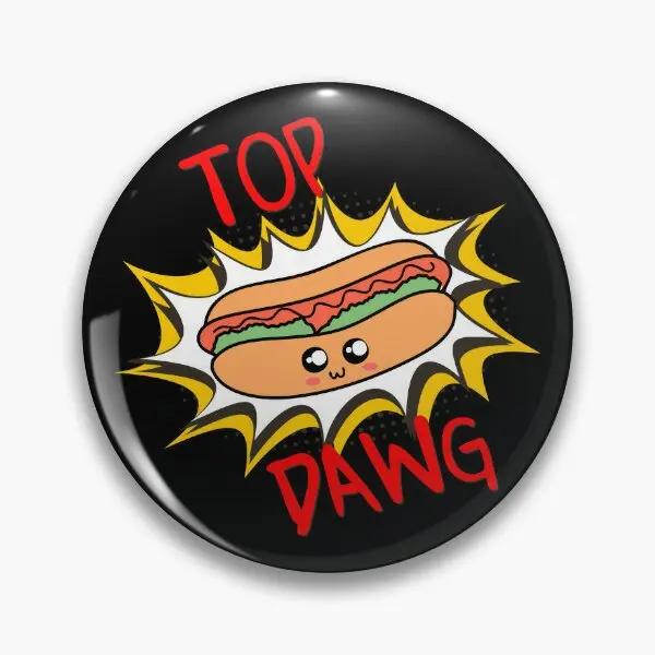 

Hot Dawg Soft Button Pin Badge Hat Lover Collar Clothes Creative Decor Cute Women Lapel Pin Funny Brooch Cartoon Gift Metal