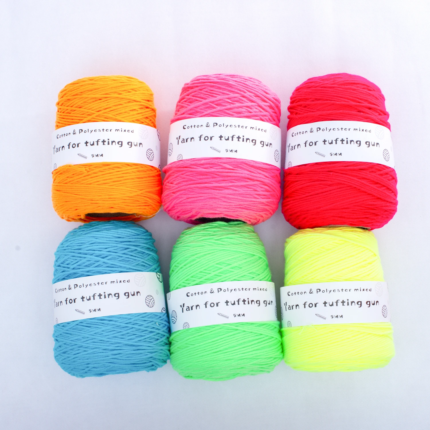 400m Tufted Yarn Professional Yarn For Tufting Gun 8 Strands Yarn For DIY Rug Making Tufting Gun Weaving Knitting Yarn 28 Colors 6