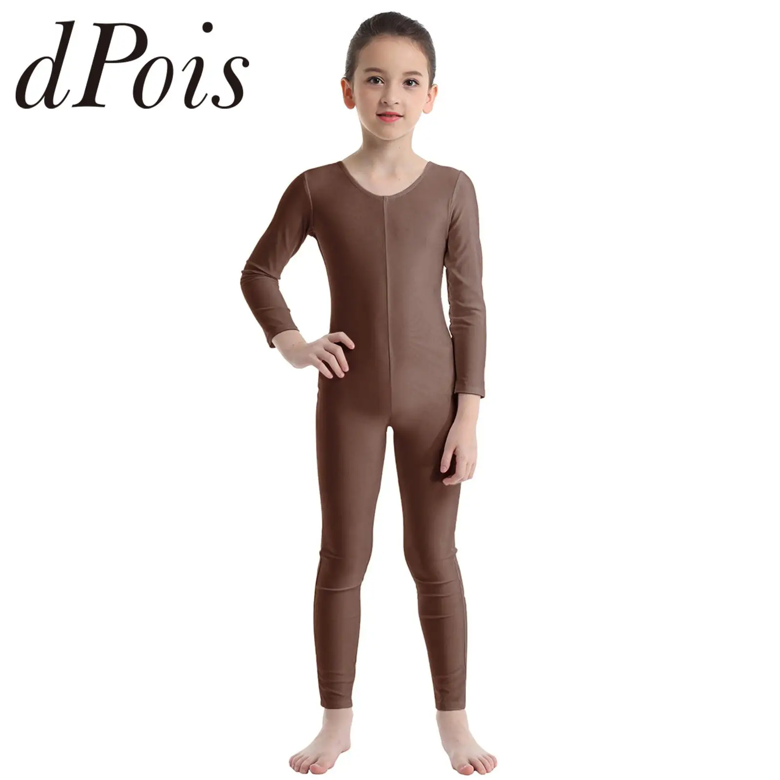 Children Dance Leotards Gymnastics Dancewear Sets Kids Long Sleeve Ballet Gymnastics Leotard Children Dance Skating Jumpsuit Gymnastic Bodysuit Girls Stretchy Dancewear
