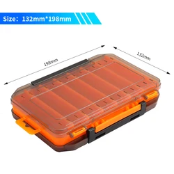 Double-Sided Fishing Lure Storage Box with 14 Compartments (198mm Fishing box E)