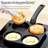 Non-Stick 4-in-1 Cast Iron Egg Cooker - Single Handle Frying Pan, Dishwasher Safe, Compatible with Electric Coil Stoves 2