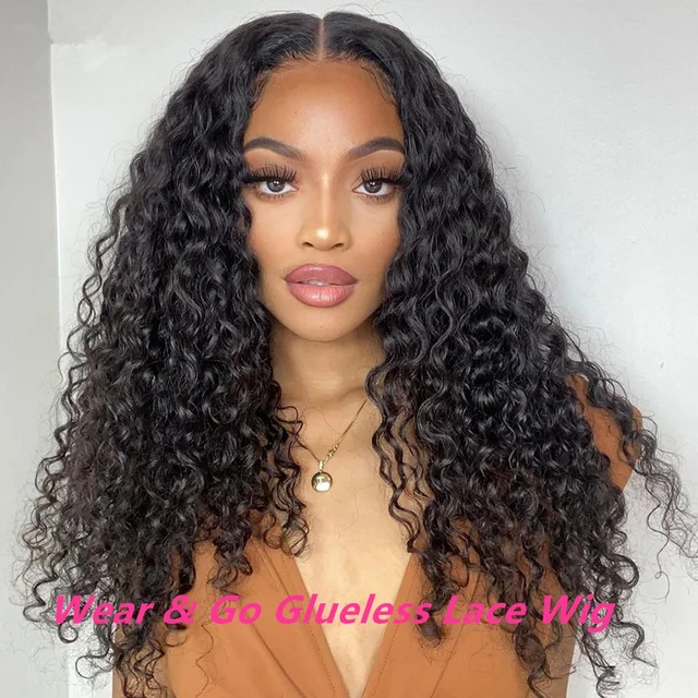 Deep Wave 4x6 /5x5 Lace Closure Wigs Remy Human Hair Pre Cut Lace Wigs 13x4 Lace Wigs For Black Women Free Shipping Bling Hair