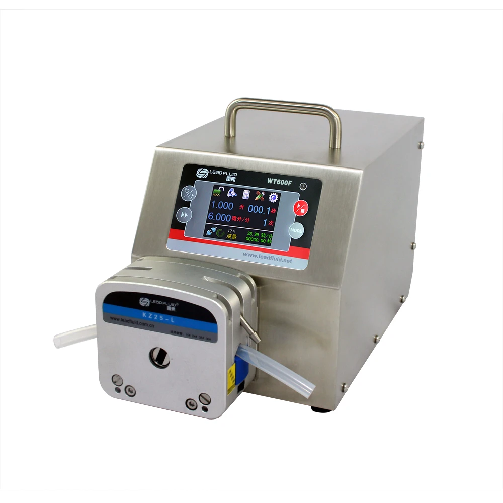 

WT600F KZ25-L лабораторная дозировка химических веществ с большим потоком жидкости перистальтический насос 0,25-6000 мл/мин