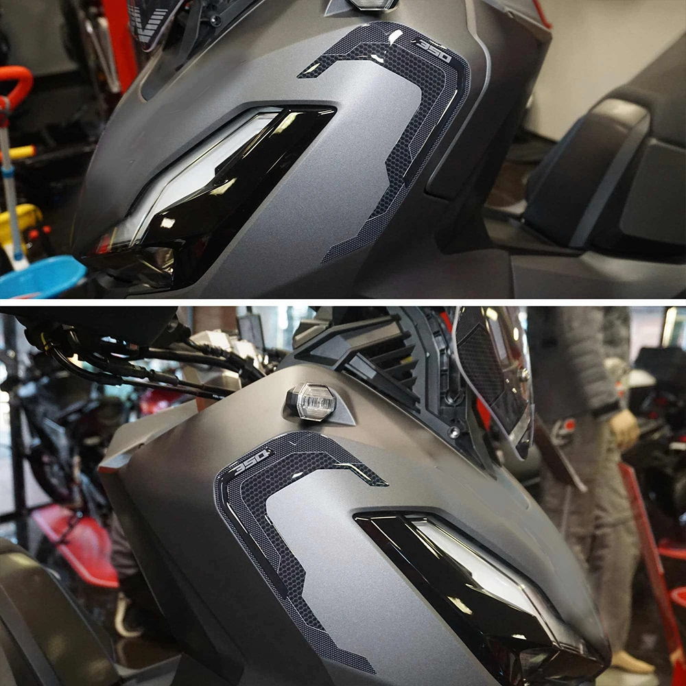 For HONDA ADV350 ADV 350 2022 3D Motorcycle Resin Sticker stud Tank Pad Anti Scratch Decal Non-slip TankPad