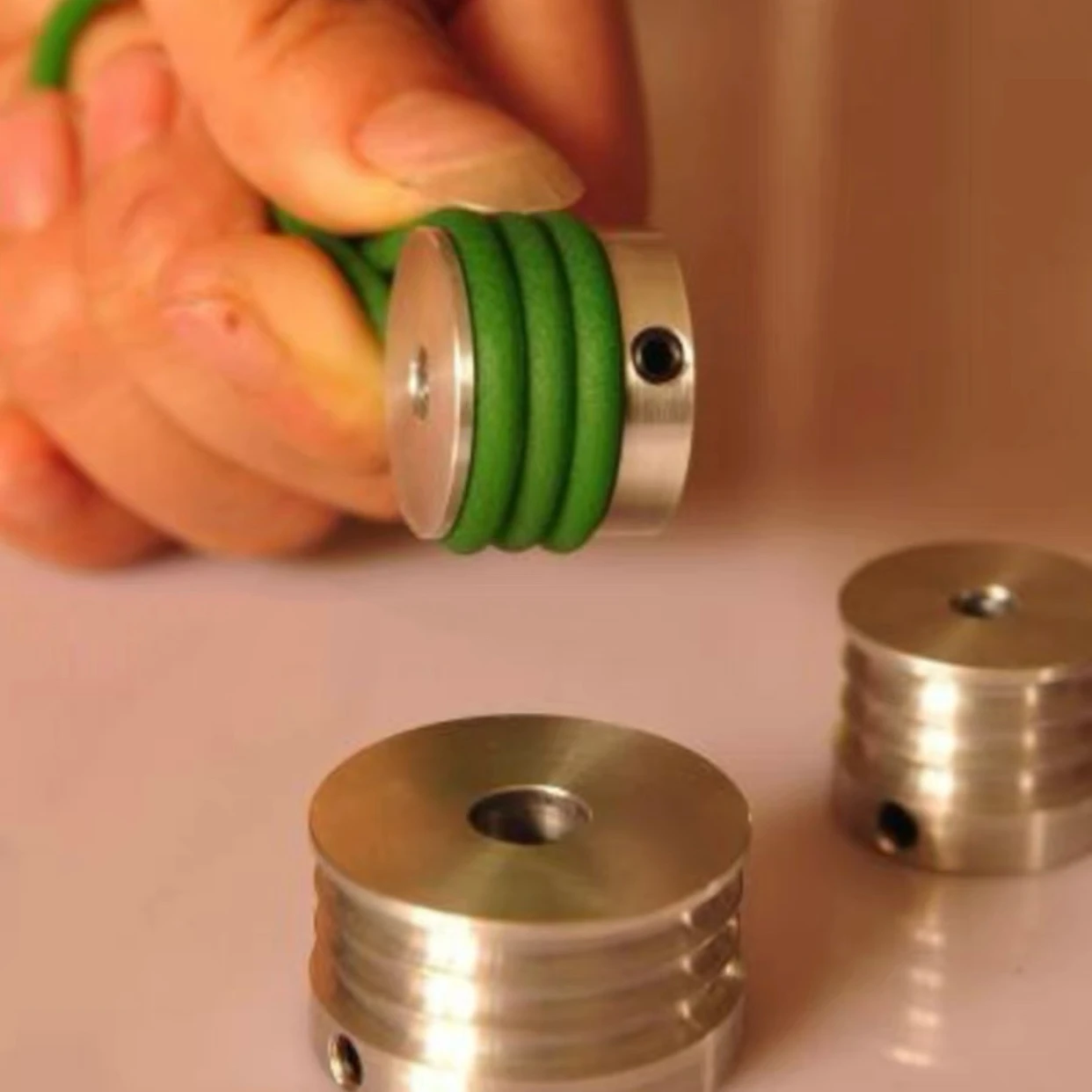 Belt Pulley 3MM U-groove Round Belt Pulley DIY Precision Machining Motor Pulley 3U 1/2/3 Grooves 2-15mm Hole Diameter