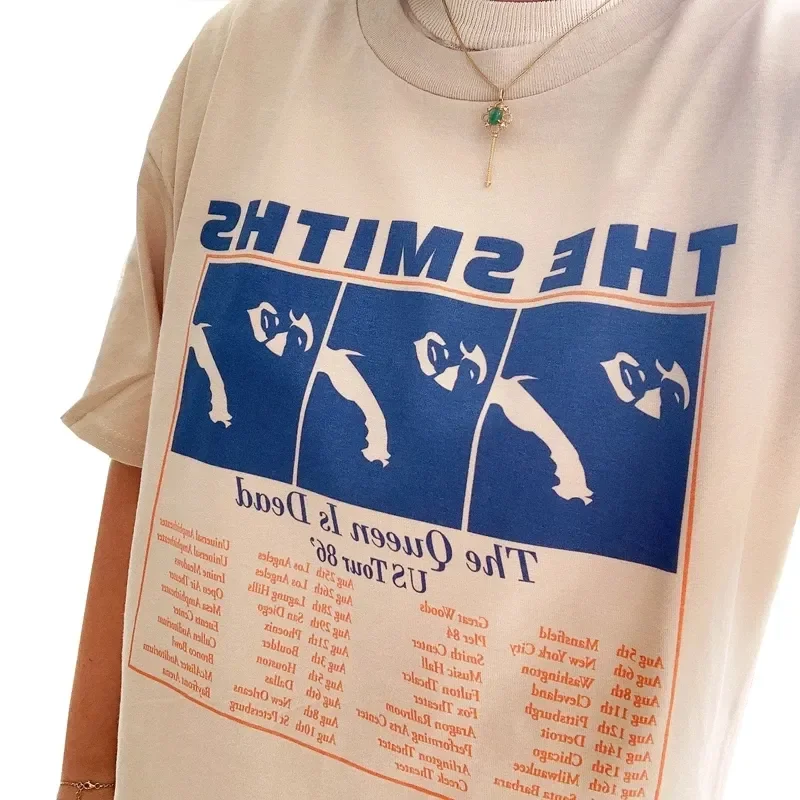 The Smiths T-Shirt Tops Tees  Retro Women Pop Indie Punk Rock Band Morrissey  New Men's T Shirt 2