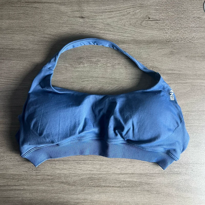 Impact Sports Bra With Logo Women Seamless Halter Bra Open Back Yoga Top Bras Medium Support Gym Crop Top Padded Sportswear 4