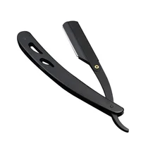 1/2/3 Rasoirs professionnels manuels pliants en acier inoxydable pour hommes, pour la coupe de la barbe 6