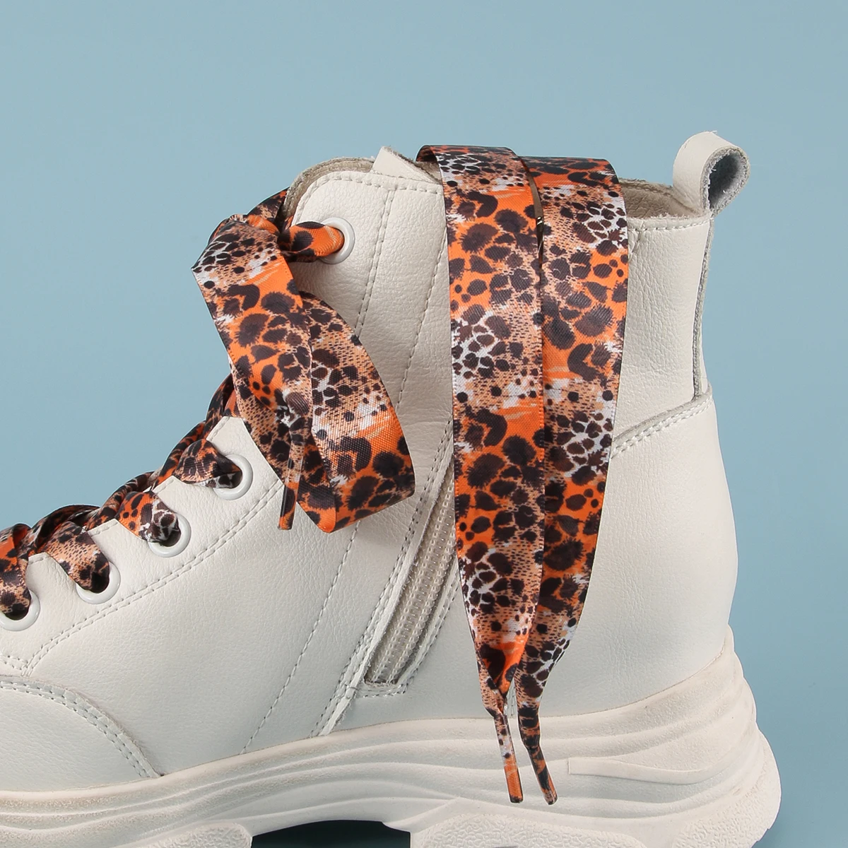 1 Paar Leoparden-Schnürsenkel für elegante Schuhe, flache Schnürsenkel, Schnürsenkel für Sneaker, Schuhdekoration, Schnürsenkel für Sportschuhe. – Detail 19