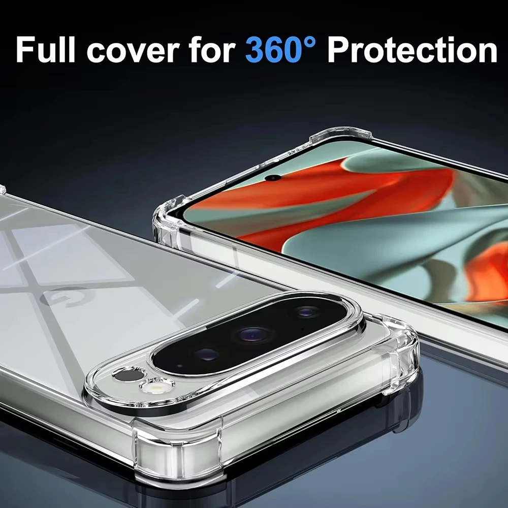 Durable Shockproof Armor Clear Phone Case - Soft Silicone Protective Cover
