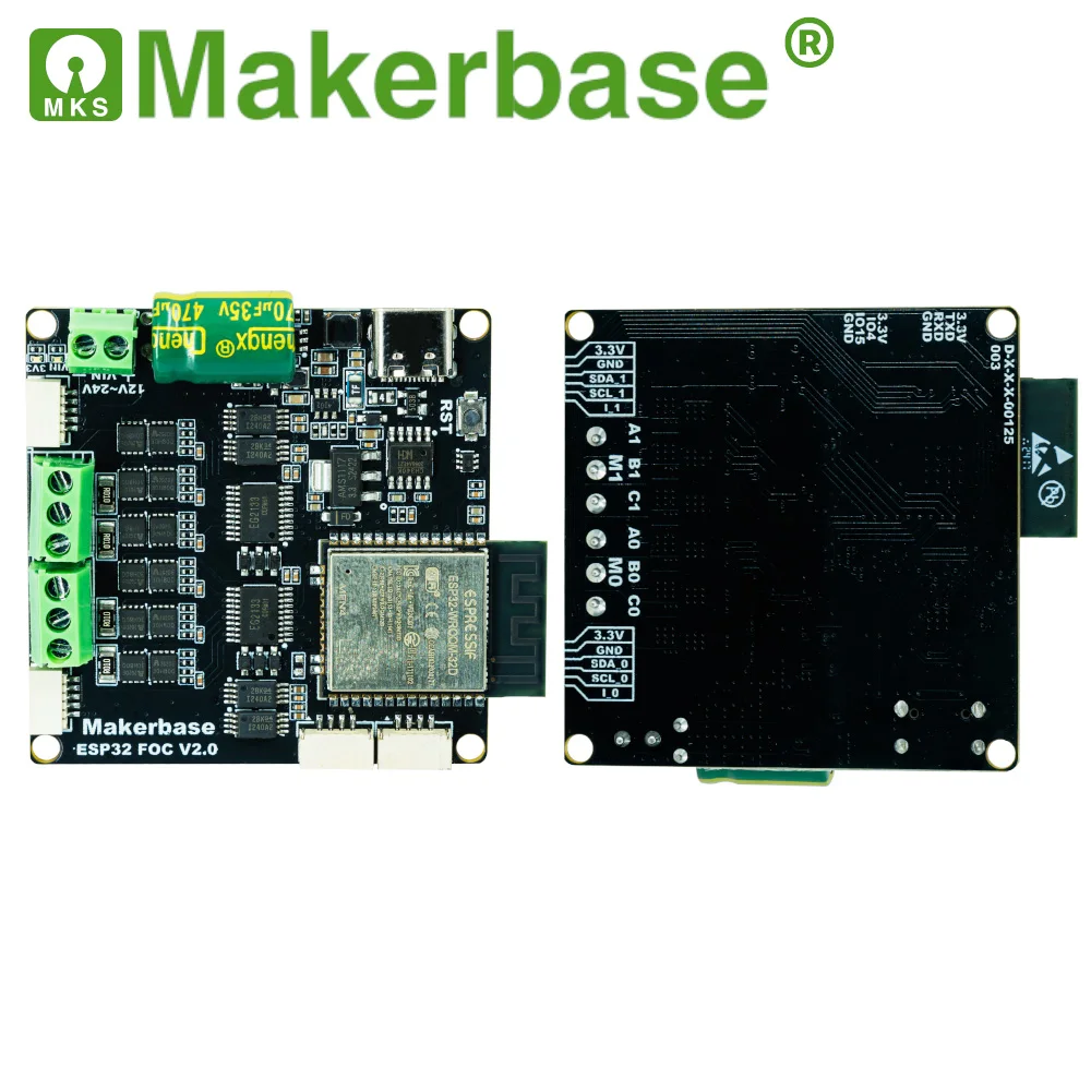 Makerbase ESP32 DUAL SimpleFOC Shield For BLDC Brushless Servo Foc Dual-Motor Controller High Power - 3