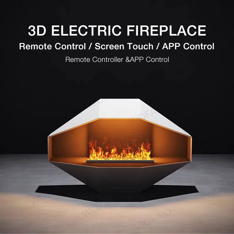 การออกแบบคริสตัลหรูหราชุดเตาผิงหมอก WiFi อัจฉริยะ: การซิงค์ลําโพง Bluetooth, เตาผิงกันน้ํา IPX4- ปลอดภาษีมูลค่าเพิ่มของสหภาพยุโรปบางอย่าง 1