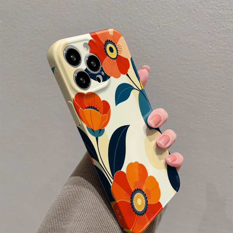 Elegant Floral Shockproof Hard Case - Premium Bumper Back Phone Cover