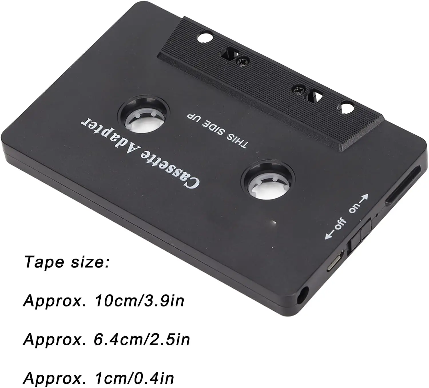 Cassette Adapter Noise Reduction StereoTape Aux Receiver for Car Tablet Multifunction Compatible Easy to Use audio adapter
