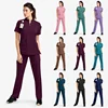 Short Sleeved Hospital Doctor Uniforms Spa Uniforms Dental Clinic Medical Scrubs Suits Pet Grooming Veterinary Nurse Accessories