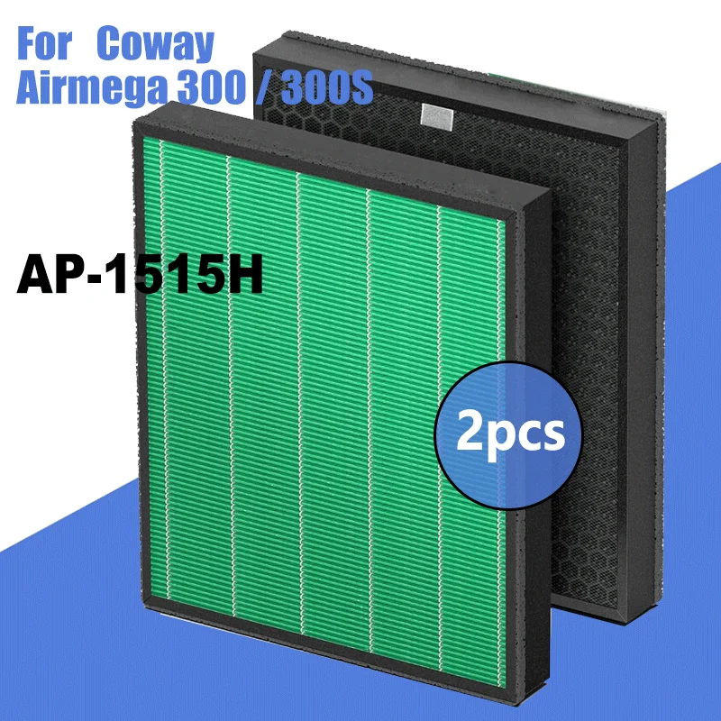 Per Filtro A Carbone Attivo Hepa Di Ricambio Per Purificatore D'Aria Coway Airmega 300/300S Ap-1515H