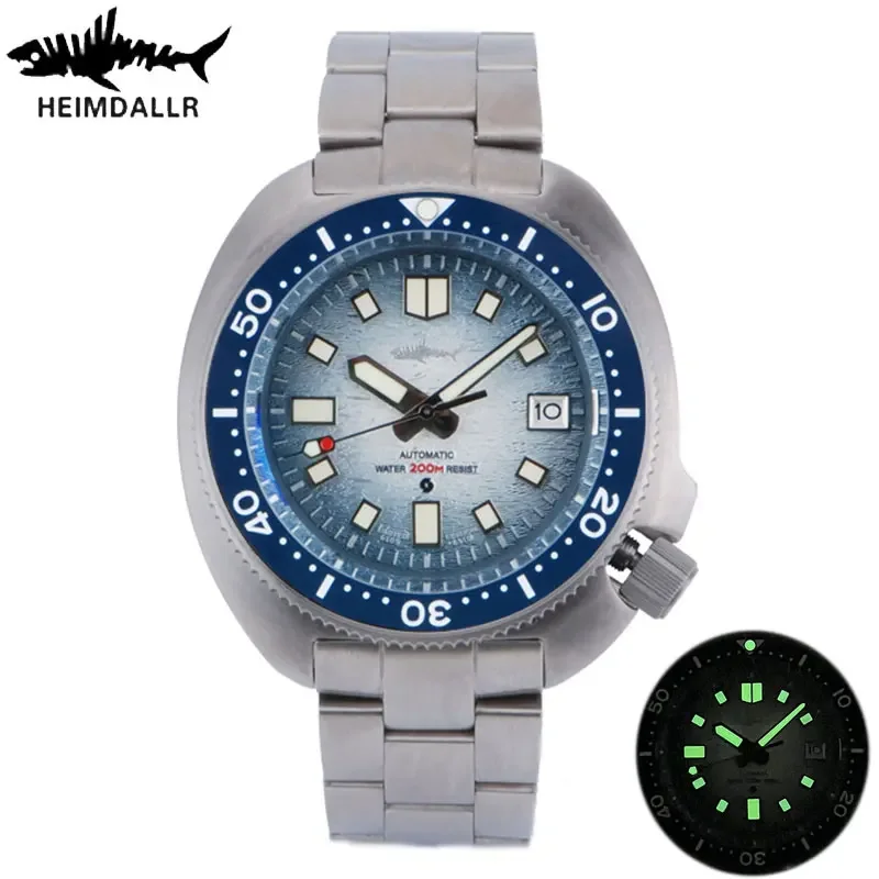 

Heimdallr Top Brand Turtle Diver Watch Mens Titanium Sapphire 200M Waterproof Japan NH35 Automatic Mechanical Wristwatches