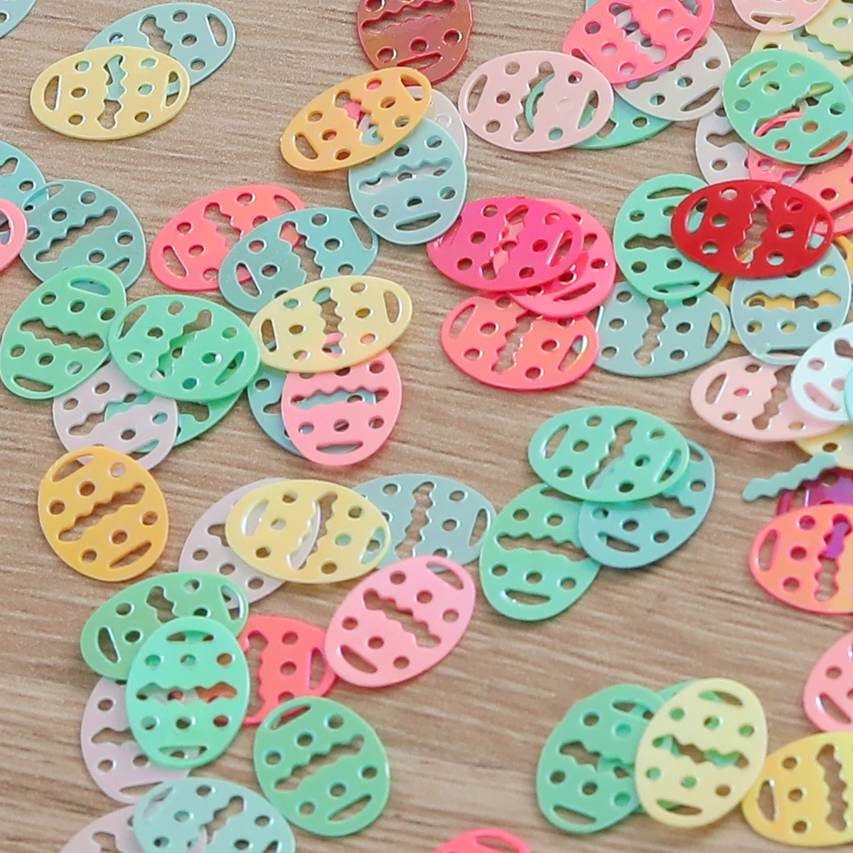 HAPPY EASTER Easter bunny eggs confetti desktop throwing party decoration 1 set 1 piece.