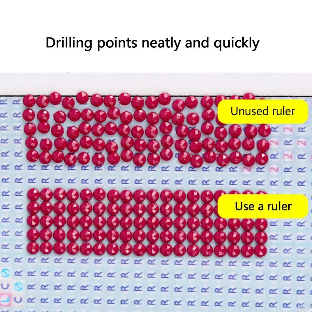 216 Hole Diamond Painting Net Ruler Point Drill Ruler Stick drill tool net ruler DIY Needlework Tool Accessory