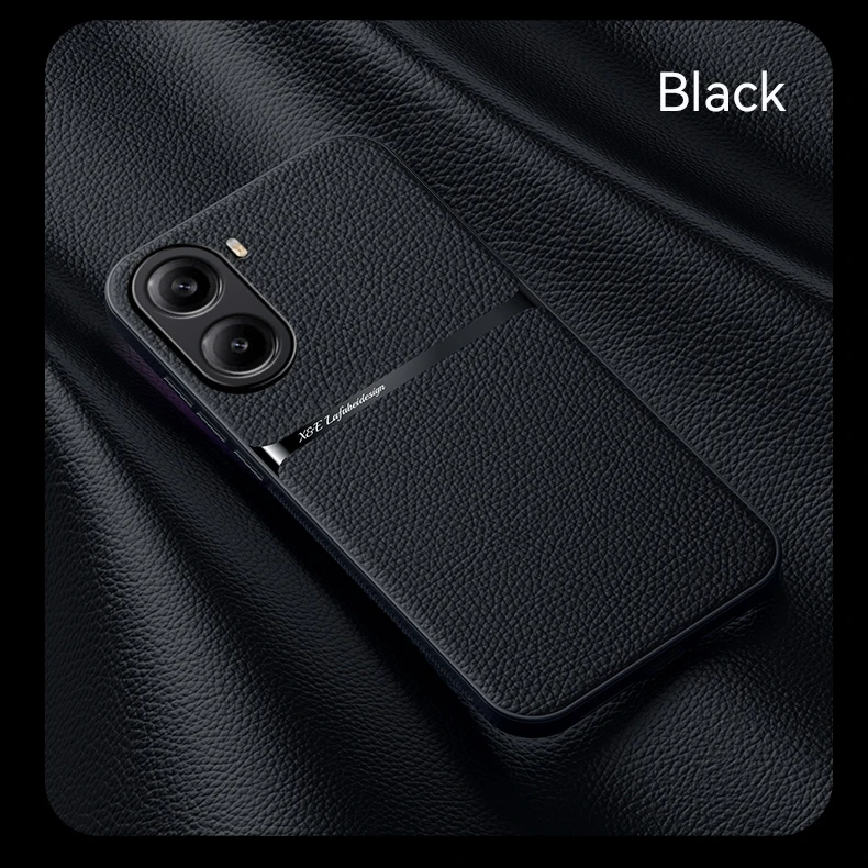PU Leather Magnetic Protective Phone Case - Durable Back Cover Shell