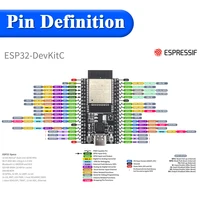 ESP32 Development Board with GPIO Expansion Board Kit ESP32 32D BT Wifi Module USB Type-C 38PIN CP2102 ESP32-DevKitC - Image 3