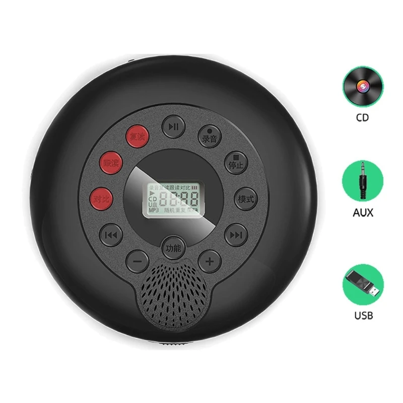 LCD 디스플레이 내장형 헤드폰 잭이 장착된 개인용 Walkman 음악 MP3 미디어 플레이어