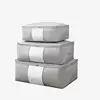 Non-Woven Clothes Quilt Storage Bag Dust-Proof Sweater Blanket Organizer Box Foldable Sorting Pouche Home Storage Large Capacity 4