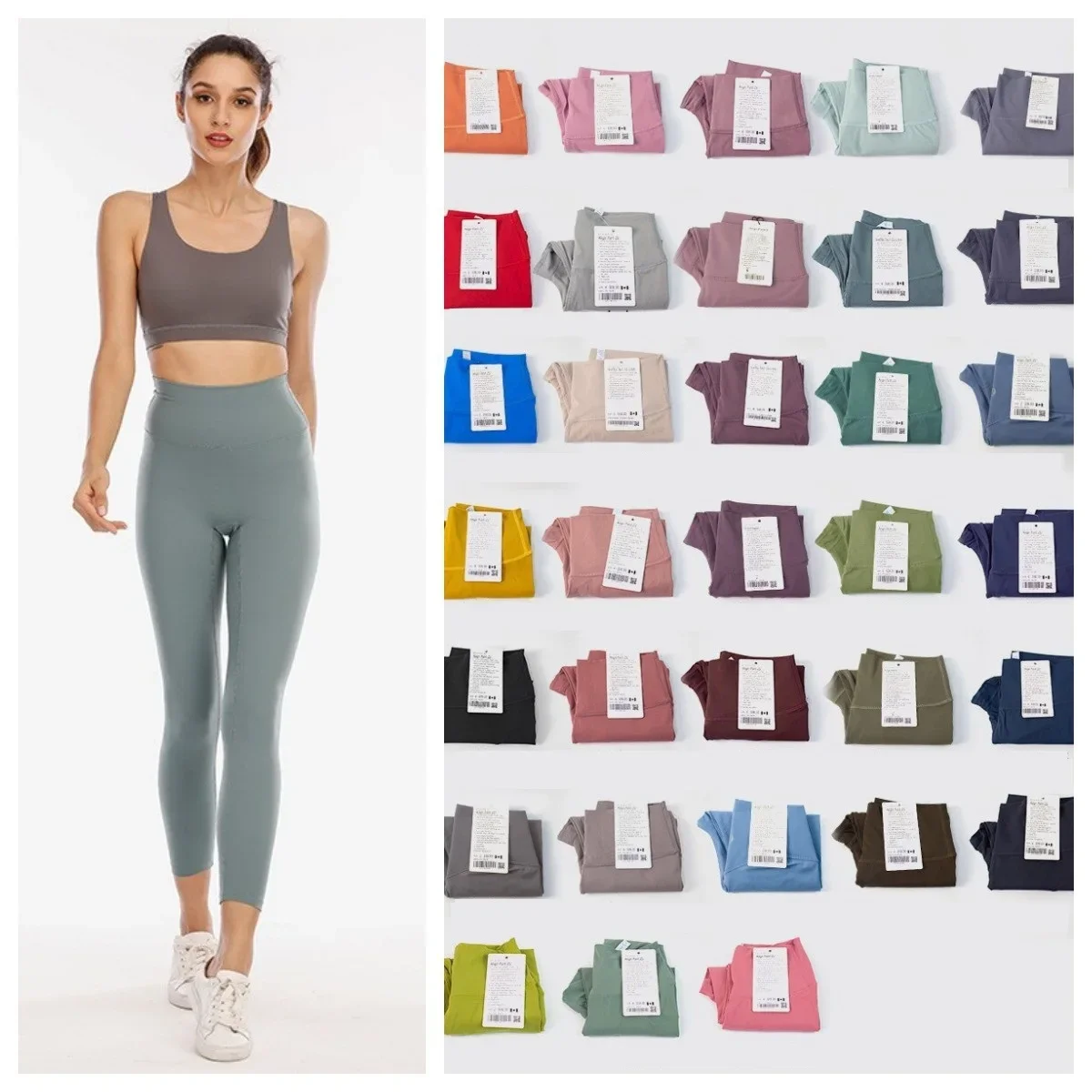 Lulu Brand Substitutes Tapered Leg Mid Rise Pant 7/8 Length Luxtreme Hiking  Pants Running Pants Yoga Pants Running Pants - AliExpress