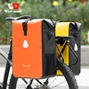 West Biking Fahrrad Rückseite Seiten tasche voll wasserdicht PVC Packt asche erweiterbar 12-15l Fahrrad Trage tasche Schnell verschluss MTB Umhängetasche