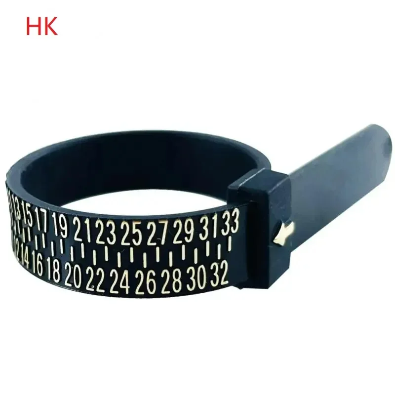 US/UK/EU/HK/JP Ring Sizer Finger Gauge Measure Ruler Scale Plastic Ring Sizer Jewelry Measuring Tool