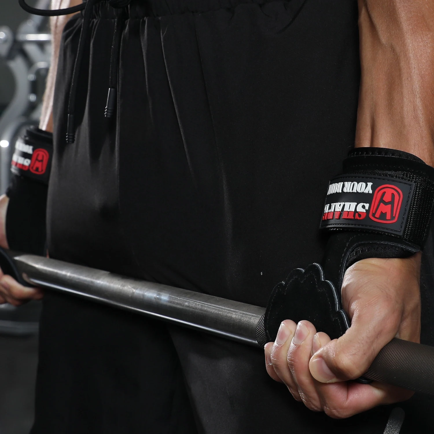 WOSWEIR Gym Horizontal Bar Gloves for Weight Lifting, Training Sports, Crossfit Fitness, Bodybuilding Workout, Palm Protector