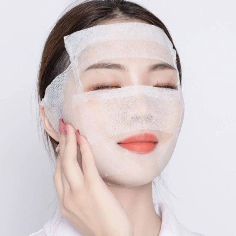 240Pcs/Bag Gauze For Face Makeup Cotton Pads Stretchable Disposable Cosmetic Cotton Mask Wet Compress Wipe Cleaning