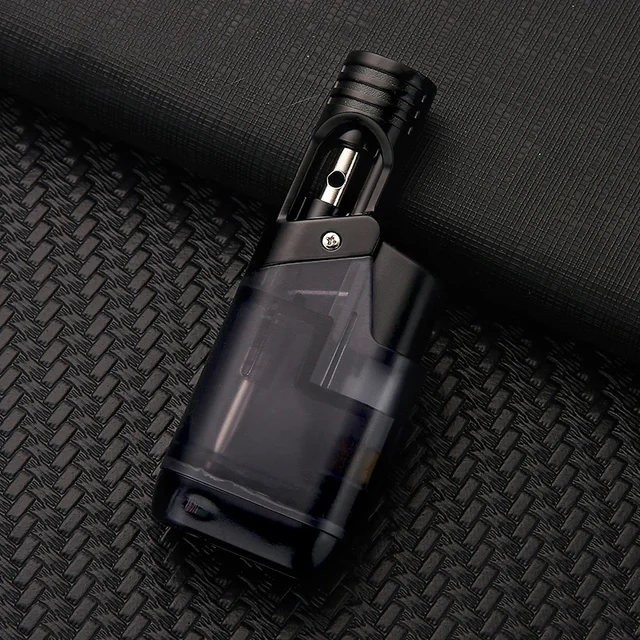 Portable Transparent Oil Window Butane Gas Torch Turbo Jet Flame Lighters Outdoor Camping BBQ Windproof Cigar Lighter - Image 6