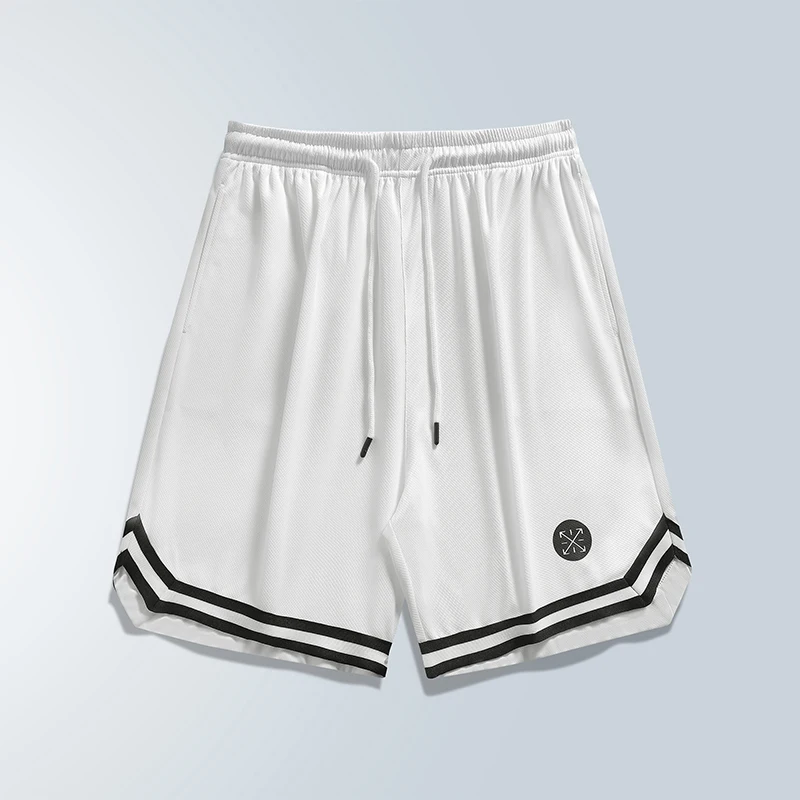 

Men's Summer Ice Silk Thin Section Casual Loose Sports Shorts Training Pants Basketball Jogging Sweatpants Wide Leg Hundred