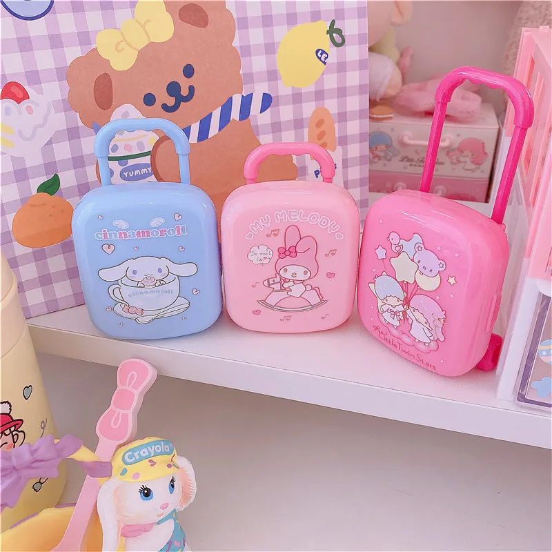 

Мультяшная Мелодия детский дневной мини-чемодан форма коробка для конфет мини Ластик коробка для хранения милые подарки для детей